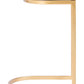 HomeRoots Set of 2 Gold And Black Counter Stools