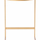 HomeRoots Set of 2 Gold And Black Counter Stools