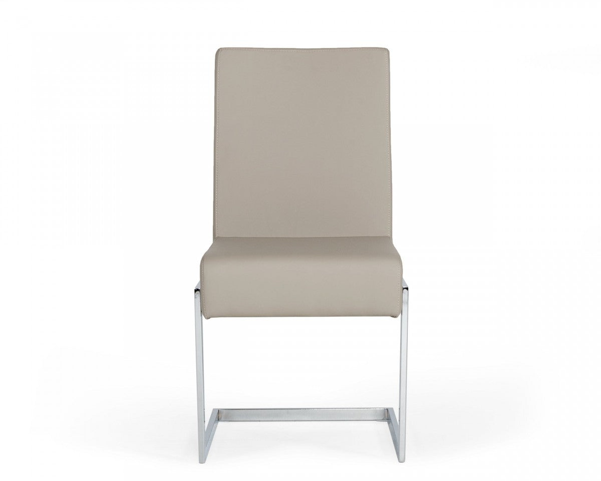 HomeRoots Set of 2 Gray Silver Modern Dining Chairs