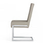 HomeRoots Set of 2 Gray Silver Modern Dining Chairs