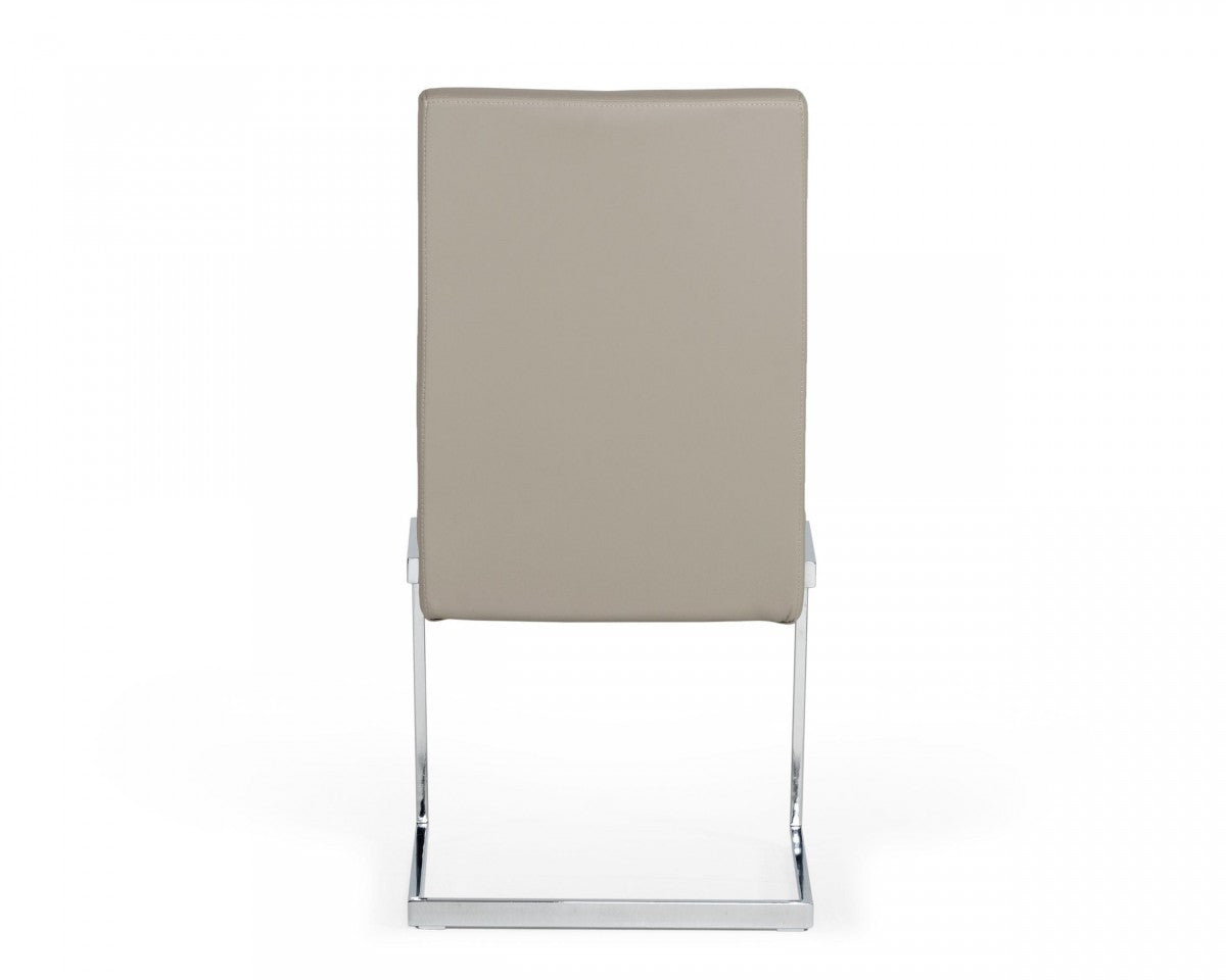 HomeRoots Set of 2 Gray Silver Modern Dining Chairs