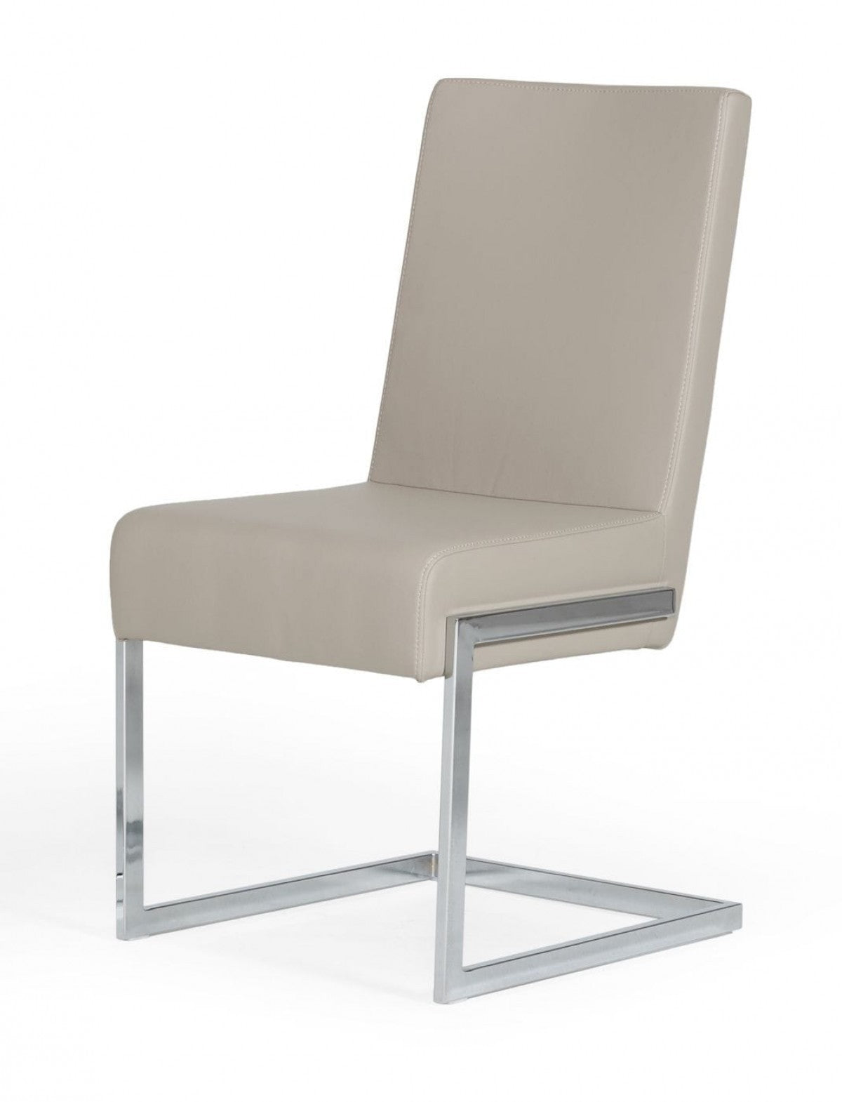 HomeRoots Set of 2 Gray Silver Modern Dining Chairs