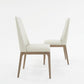 HomeRoots Set of 2 Gray Walnut Dining Chairs