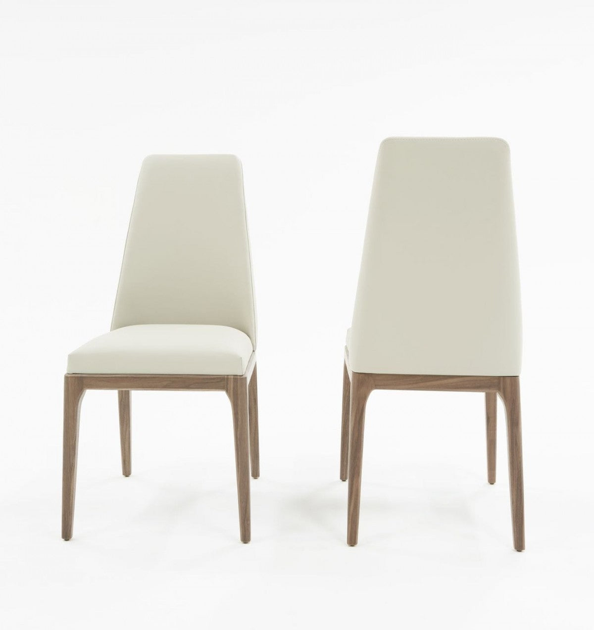 HomeRoots Set of 2 Gray Walnut Dining Chairs