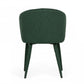 HomeRoots Set of 2 Green Fabric Wrapped Dining Chairs