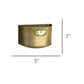 HomeRoots Set of 2 Half Bucket Metal Planter