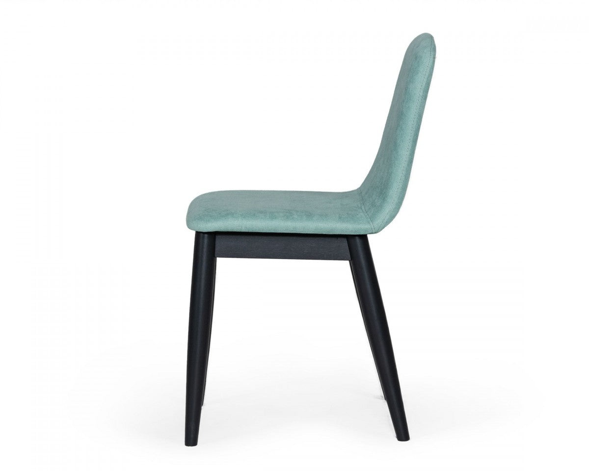 HomeRoots Set of 2 Mint Fabric Dining Chairs