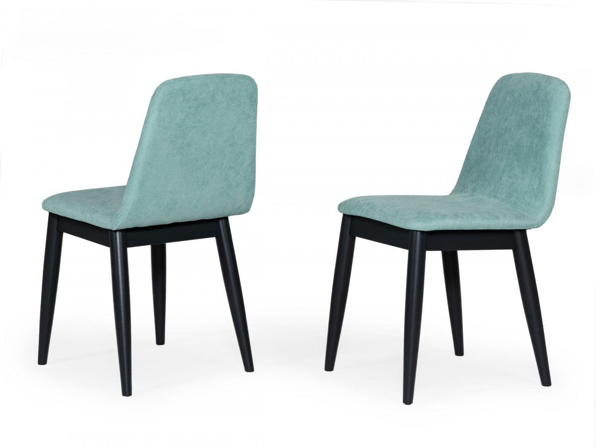 HomeRoots Set of 2 Mint Fabric Dining Chairs