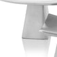 HomeRoots Set of 2 Mod Matte Silver Pedestal Candle Holders