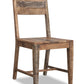 HomeRoots Set of 2 Solid Mango Wood Dining Chairs