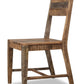 HomeRoots Set of 2 Solid Mango Wood Dining Chairs
