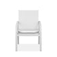 HomeRoots Set of 2 White Aluminum Dining Armed Chairs
