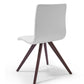 HomeRoots Set of 2 White Faux Leather Dining Chairs