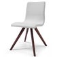 HomeRoots Set of 2 White Faux Leather Dining Chairs