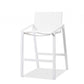 HomeRoots Set of 2 White Stainless Steel Bar Stools