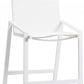 HomeRoots Set of 2 White Stainless Steel Bar Stools