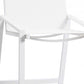 HomeRoots Set of 2 White Stainless Steel Bar Stools