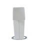 HomeRoots Set of 2 White Z Shape design Barstools with Horse Shoe Shape Base