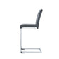 HomeRoots Set of 4 Grey Two tone Barstools with Silver Tone Metal Base