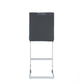 HomeRoots Set of 4 Grey Two tone Barstools with Silver Tone Metal Base