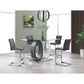 HomeRoots Set of 4 Grey Two tone Barstools with Silver Tone Metal Base