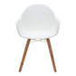 HomeRoots Set of 4 White Wooden Chairs