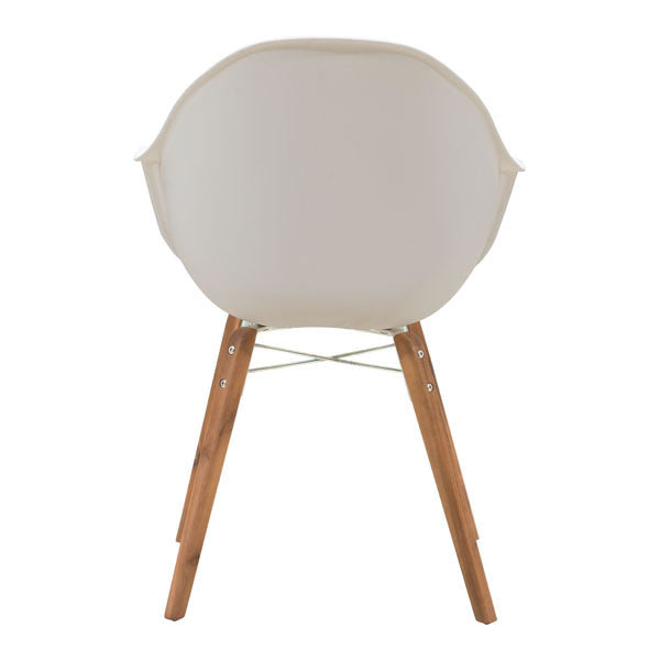 HomeRoots Set of 4 White Wooden Chairs