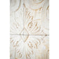 HomeRoots Set of 4 Whitewashed Arabesque Carved Wall Art