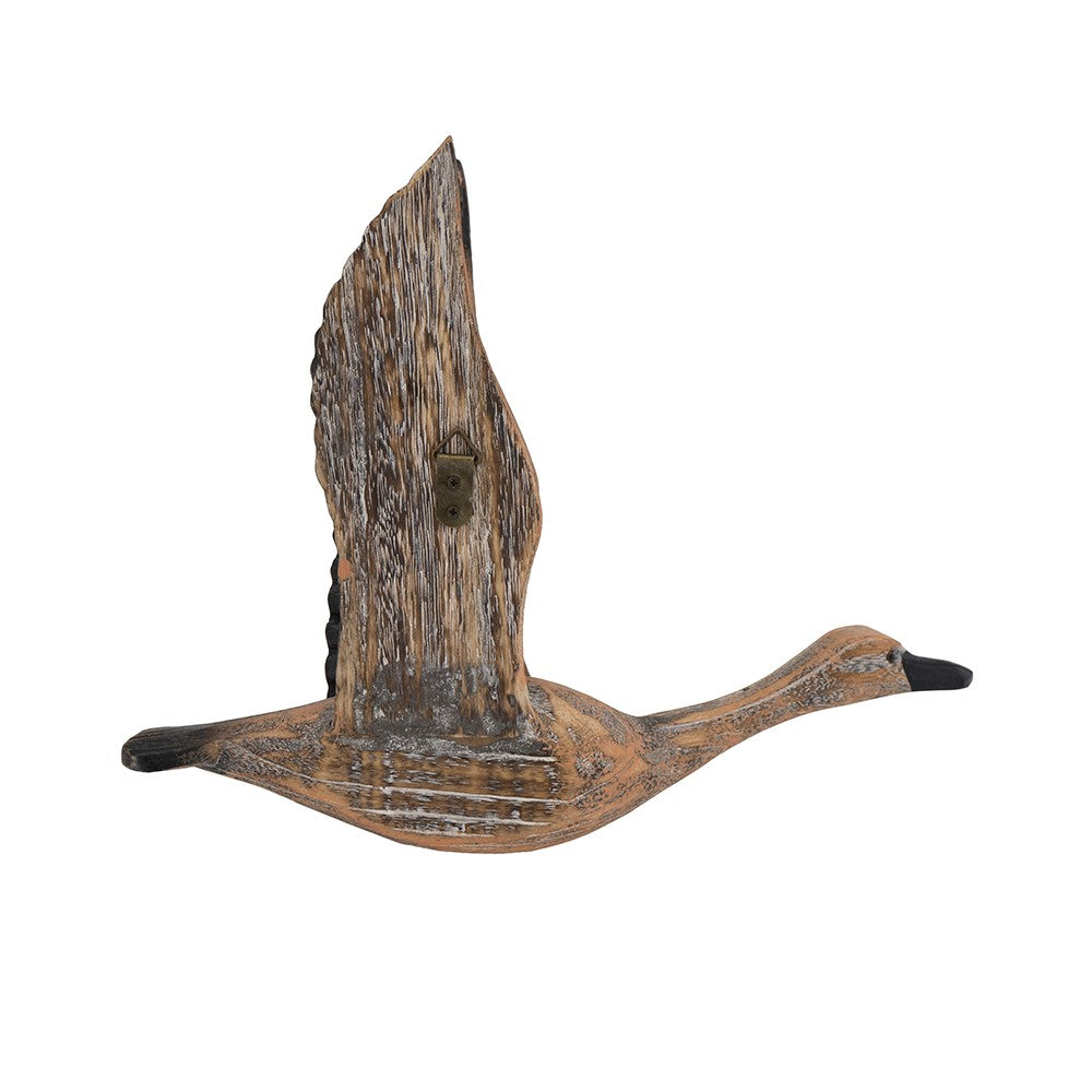 HomeRoots Set of Three Flying Geese Carved Wood 3D Wall Art