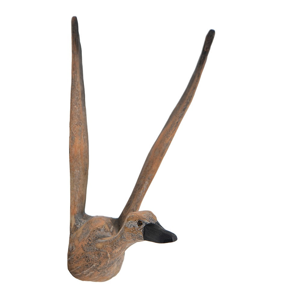 HomeRoots Set of Three Flying Geese Carved Wood 3D Wall Art