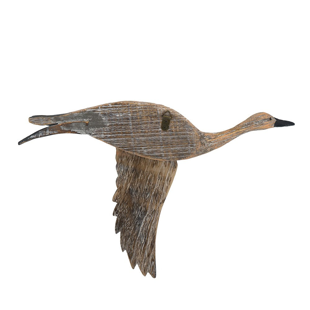 HomeRoots Set of Three Flying Geese Carved Wood 3D Wall Art