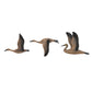 HomeRoots Set of Three Flying Geese Carved Wood 3D Wall Art