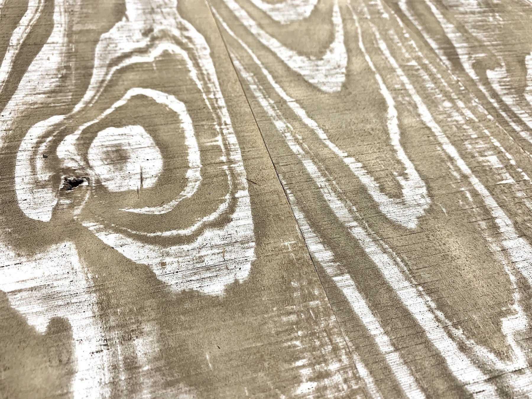 HomeRoots Set of Two Greywash and Natural Wood Wall Art Hanging Panels