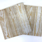 HomeRoots Set of Two Whitewash and Natural Wood Wall Art Hanging Panels