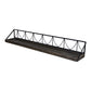 HomeRoots Set of Two Wooden Wire Mesh Floating Wall Shelves