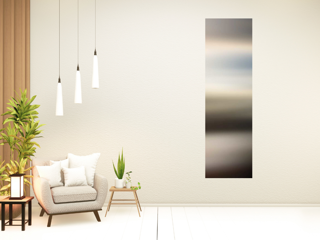 HomeRoots Shades of Blue Gradient 3 Giclee Wrap Canvas Wall Art