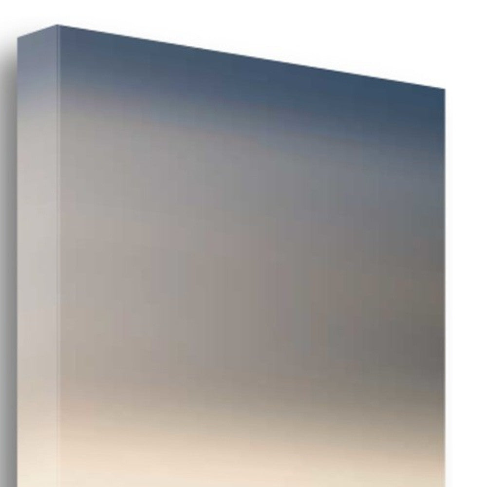 HomeRoots Shades of Blue Gradient 4 Giclee Wrap Canvas Wall Art