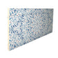 HomeRoots Shades of Blue Ornate Floral Wood Plank Wall Art