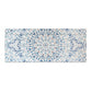 HomeRoots Shades of Blue Ornate Floral Wood Plank Wall Art