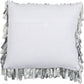 HomeRoots Shiny Gray Shaggy Throw Pillow