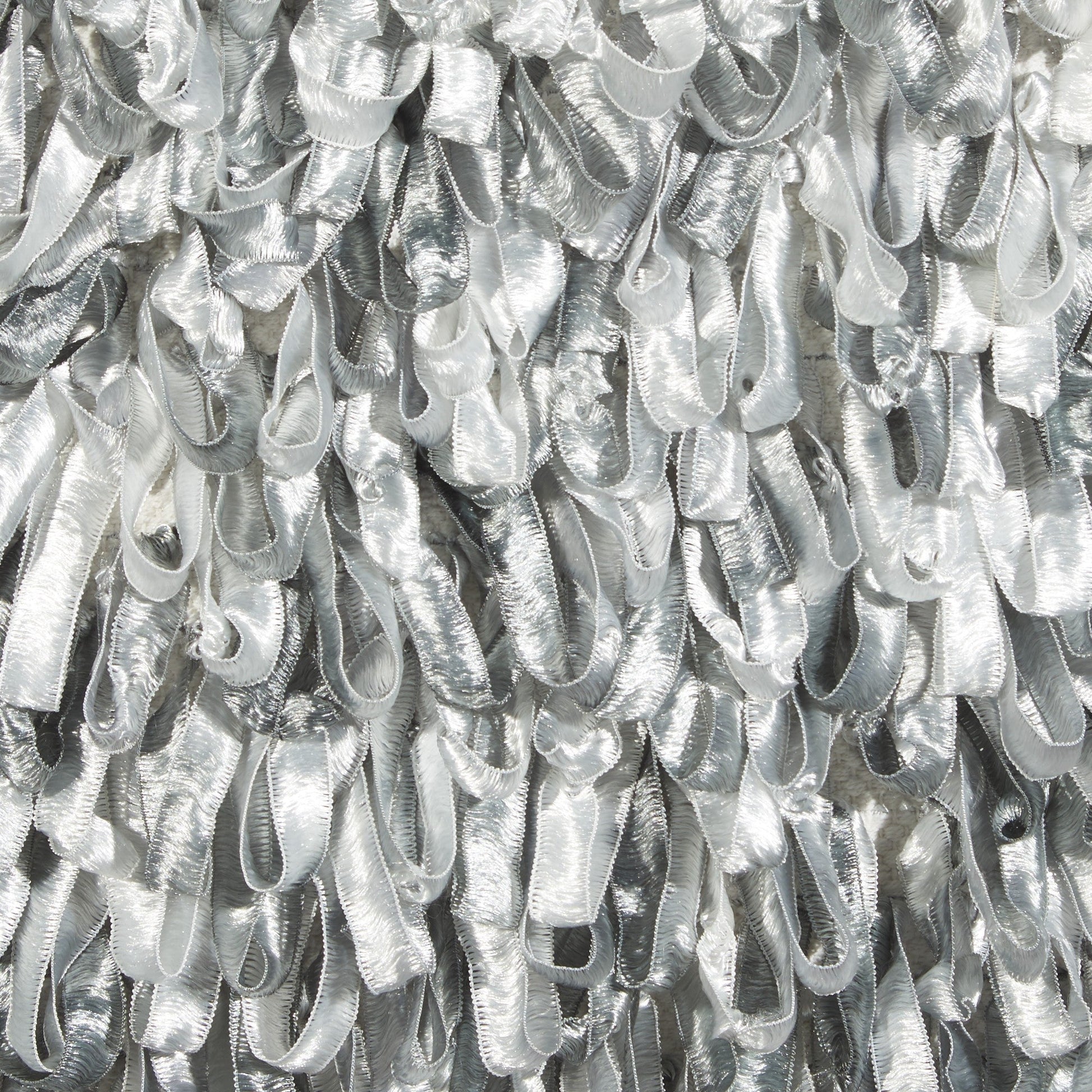 HomeRoots Shiny Gray Shaggy Throw Pillow