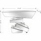 HomeRoots Silver 3D Console Table