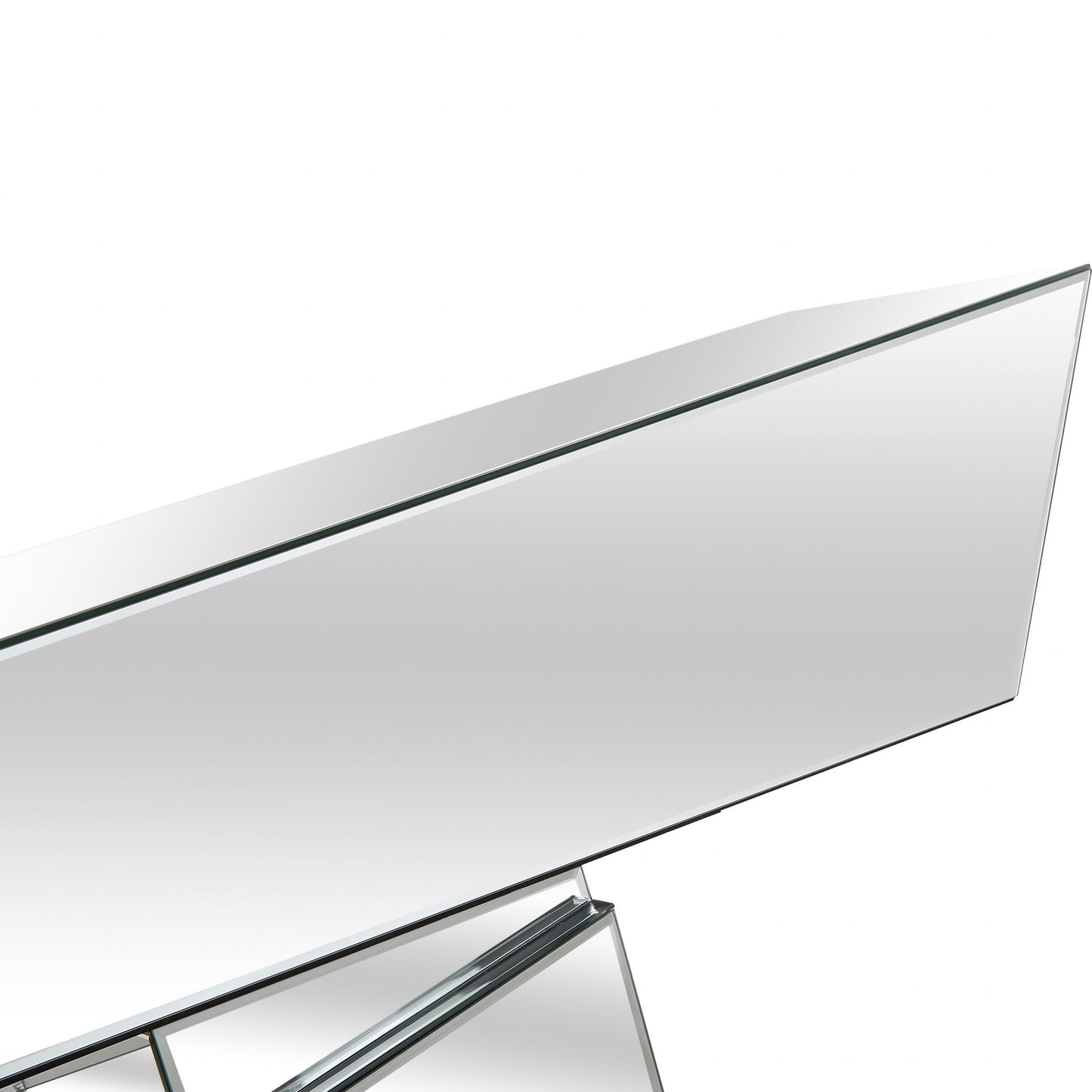 HomeRoots Silver 3D Console Table
