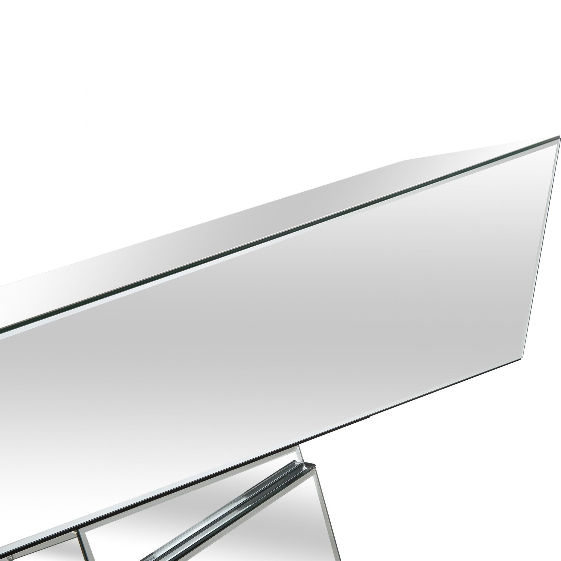 HomeRoots Silver 3D Console Table