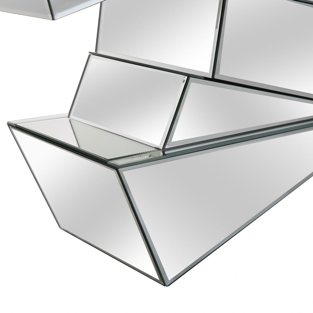 HomeRoots Silver 3D Console Table