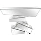 HomeRoots Silver 3D Console Table