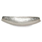 HomeRoots Silver Boat Shaped Modern Bowl