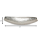 HomeRoots Silver Boat Shaped Modern Bowl