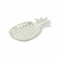 HomeRoots Silver Cast Iron Pineapple Centerpiece Shallow Bowl