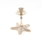 HomeRoots Silver Finish Star Fish Taper Candle Holder